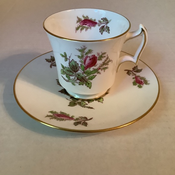 Royal Chelsea Bone China Teacup & Saucer Moss Ross - Picture 1 of 13